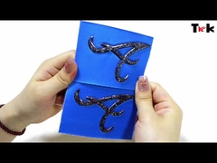 چاپگر برچسب 3D طراحی سفارشی Tpu نرم 3D تکه Tpu انتقال گرما تکه Flocked لوگو سفارشی C