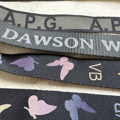 Printed Polyester Webbing Tape - Holographic Letter/Butterfly