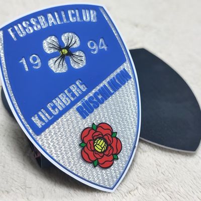 Customized Printed 3D Embossed Silicone Heat Transfer Label with 7 Days Sample Order Lead Time for Garments and Sports Wear