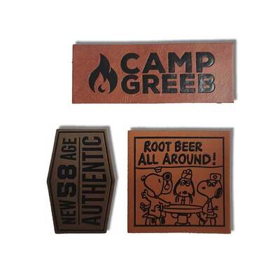 Garment Accessories Denim Bag Patches Designer Hand Made Washable Real Genuine Leather Labels