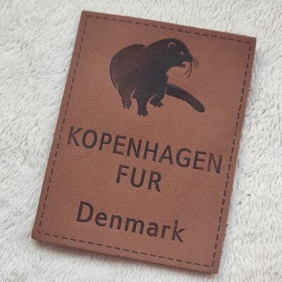 Wholesale Custom Real Leather Patches Brand Logo PU Leather Debossed Logo for Garment