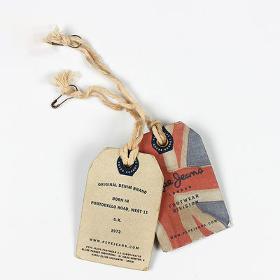 Matte Laminated Swing Tags 5.5x9cm Custom Logo