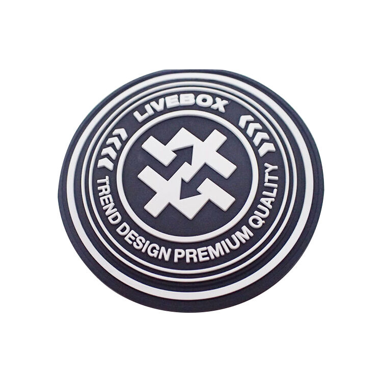 Bag/garment/shoes Custom Logo Rubber Badge Silicone Pvc Rubber Brand Label